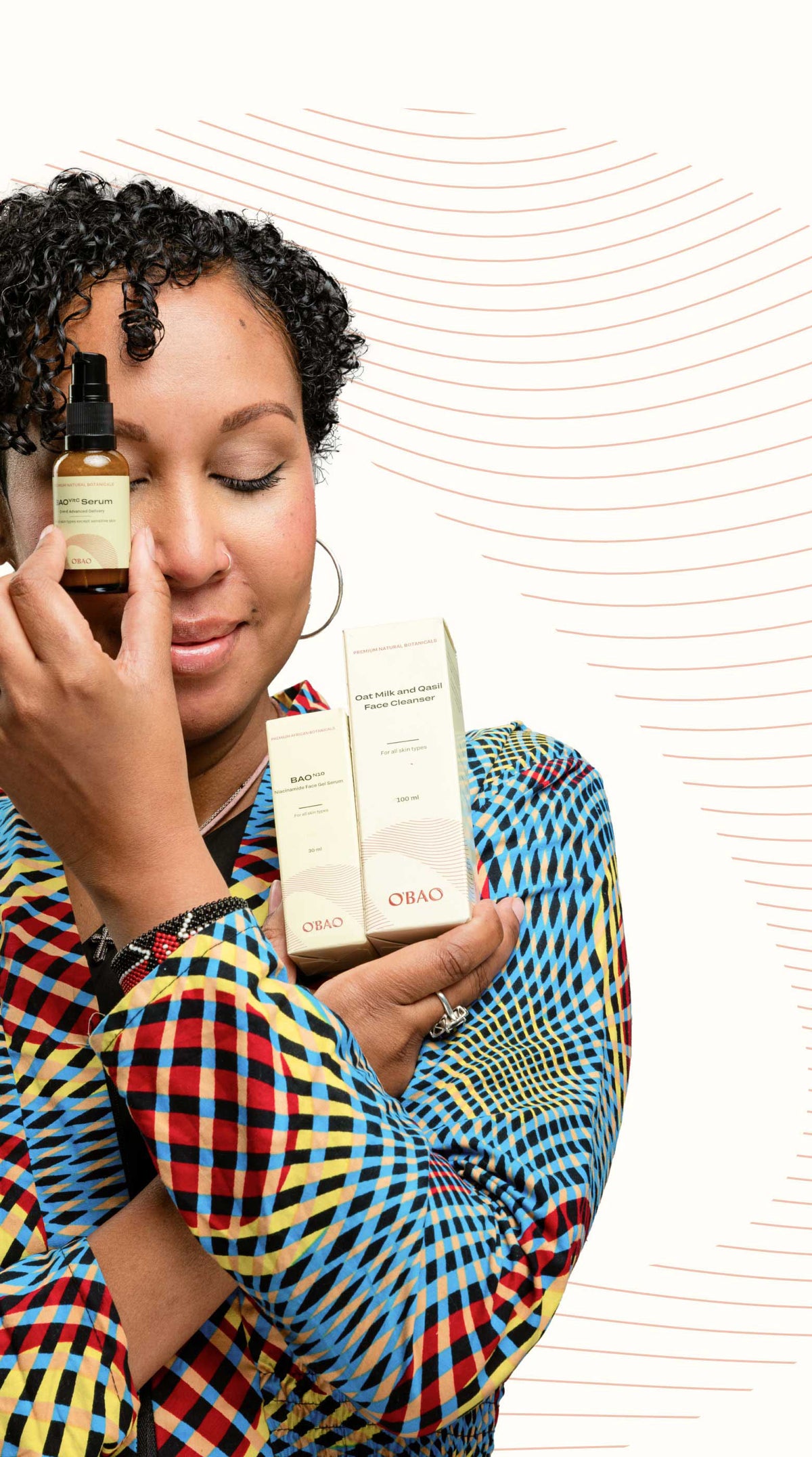 Clean beauty routine detail