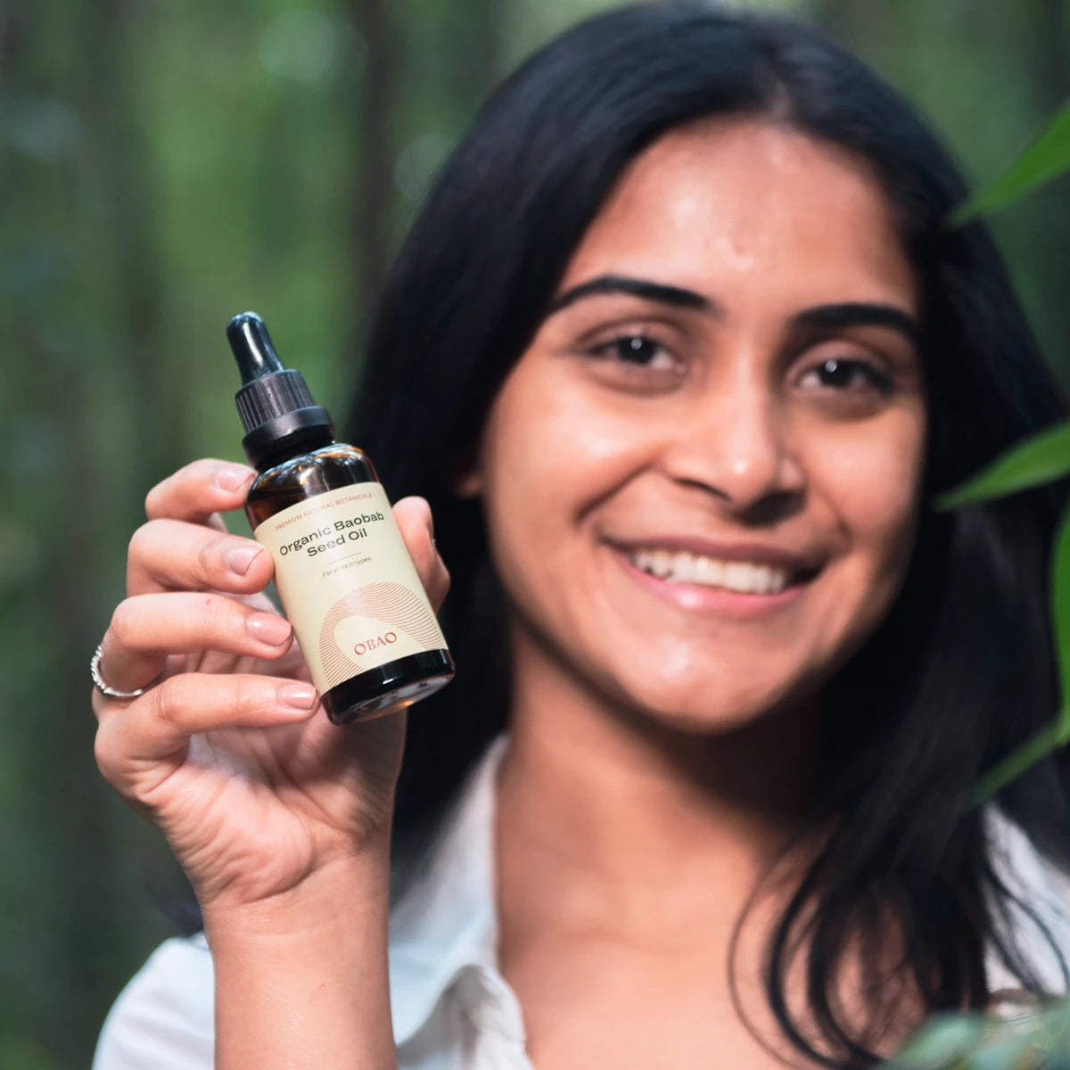Organic Baobab Seed Oil – silky oil texture that absorbs easily into skin for lasting hydration