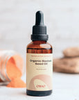 Close-up of Organic Baobab Seed Oil – rich, smooth oil for deep skin nourishment