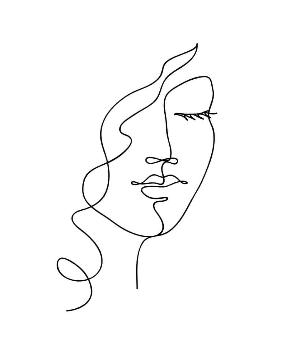 Drawing of a woman