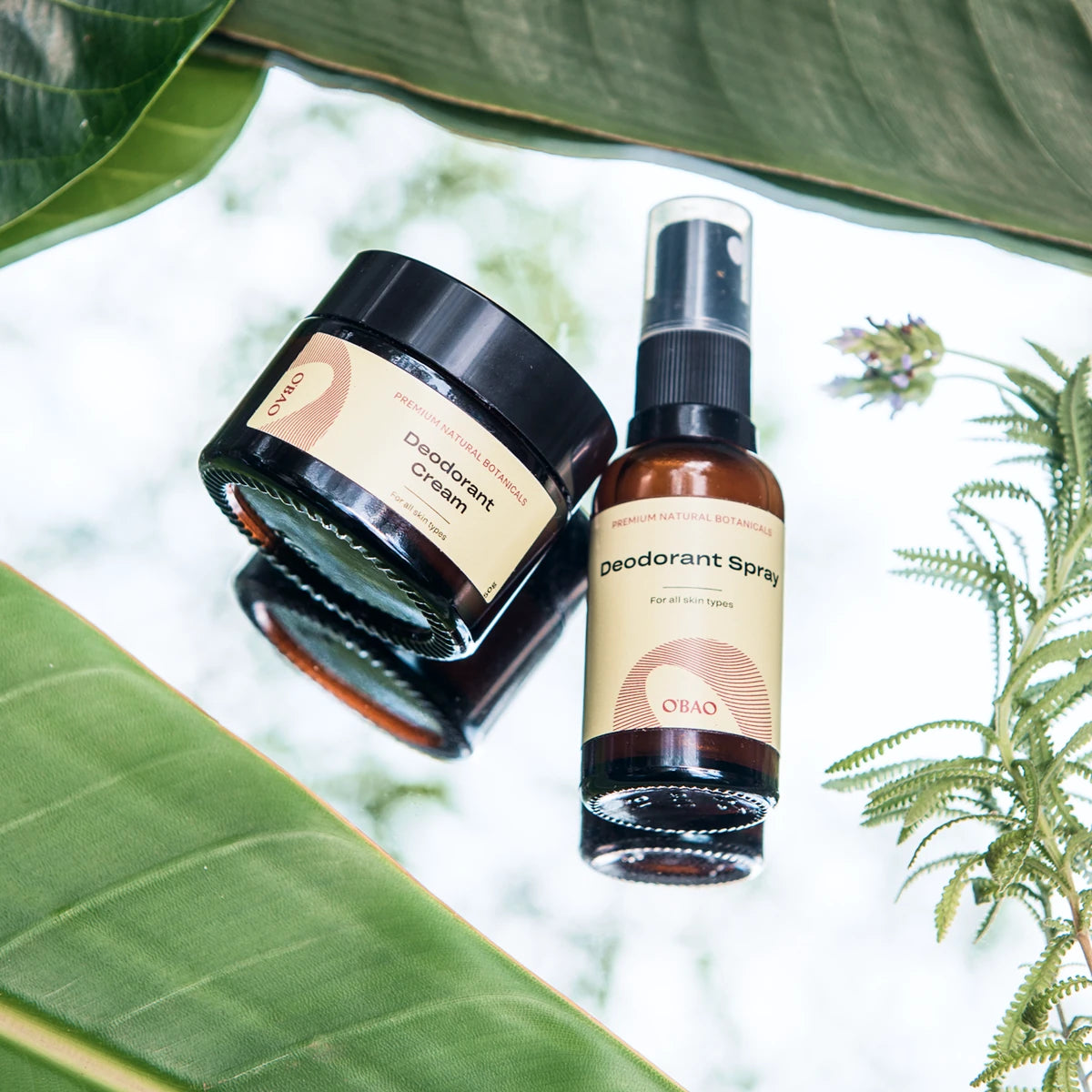 Natural Deodorant Spray and Cream 