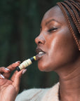 Applying Lip Balm – moisturizing lip care for smooth, nourished lips